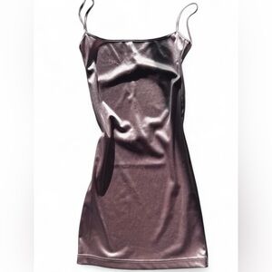 SER.O.YA Shiny Pink Mini Dress with Backless Detail XS NWT